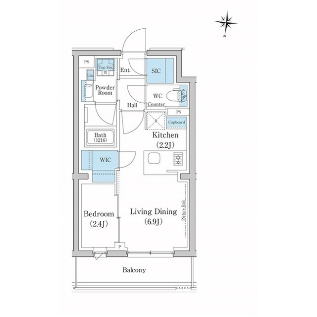 スタイリオ池上SOUTHの間取り