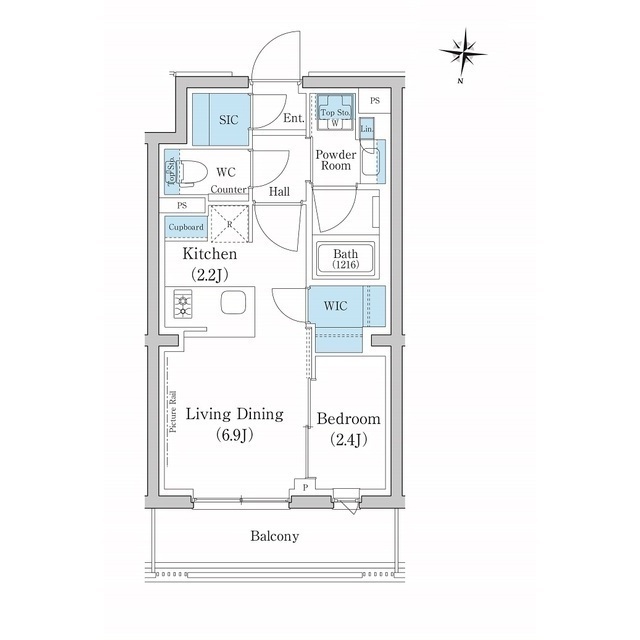 スタイリオ池上SOUTHの間取り