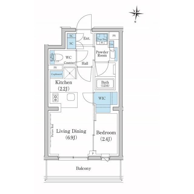 スタイリオ池上SOUTHの間取り