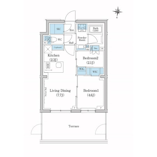 スタイリオ池上SOUTHの間取り