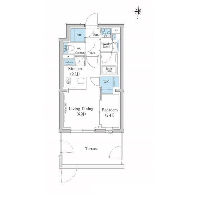 スタイリオ池上SOUTHの間取り