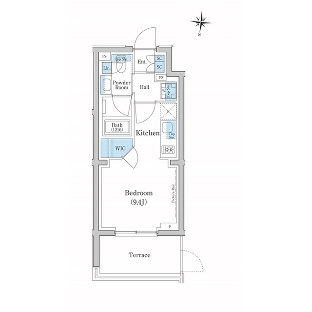 スタイリオ池上SOUTHの間取り