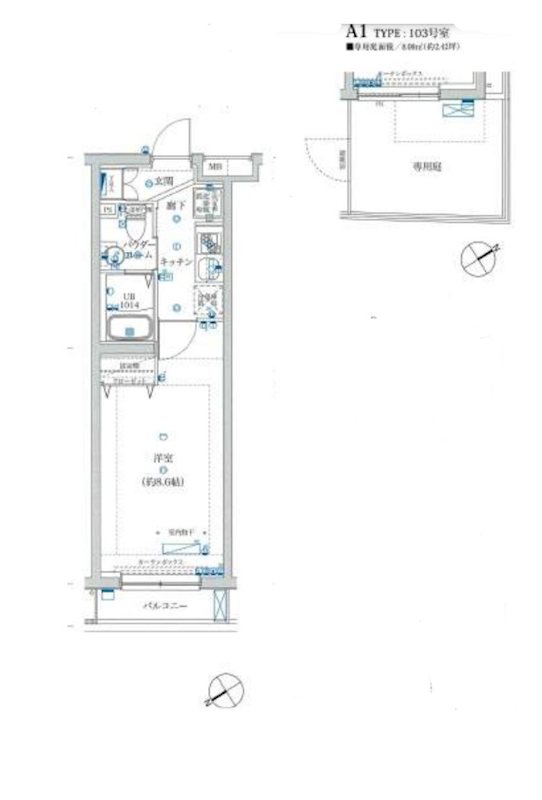 フェルクルールプレスト亀戸の間取り