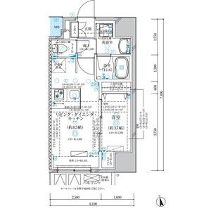 ディアレイシャス名古屋浄心の間取り