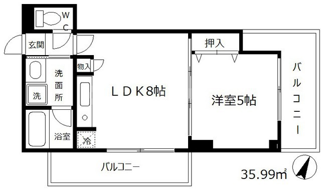 アルプス西梅田の間取り