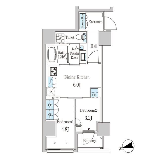 ザ・ライオンズフォーシア外神田・401号室の間取り