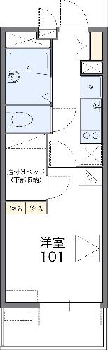 レオパレス陽だまりの間取り