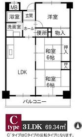 ハイムヤノウの間取り
