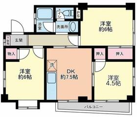 下石原プラザの間取り