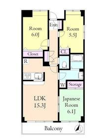 フォーシーズン・107号室の間取り