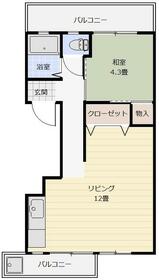眞鍋マンションの間取り