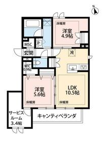 ＡＣオハナ・302号室の間取り