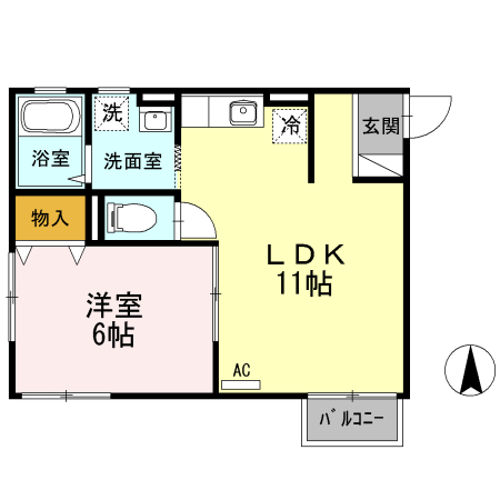 サバーブス相原の間取り