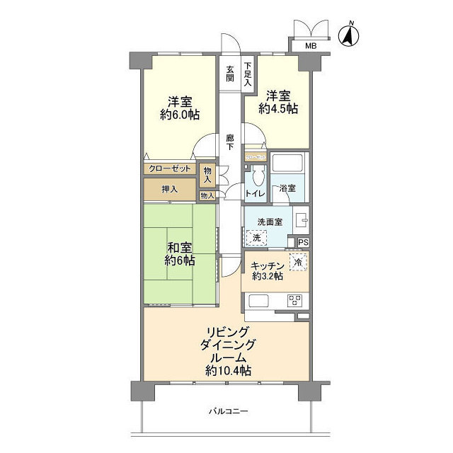 サンヴェール横浜・港南台の間取り
