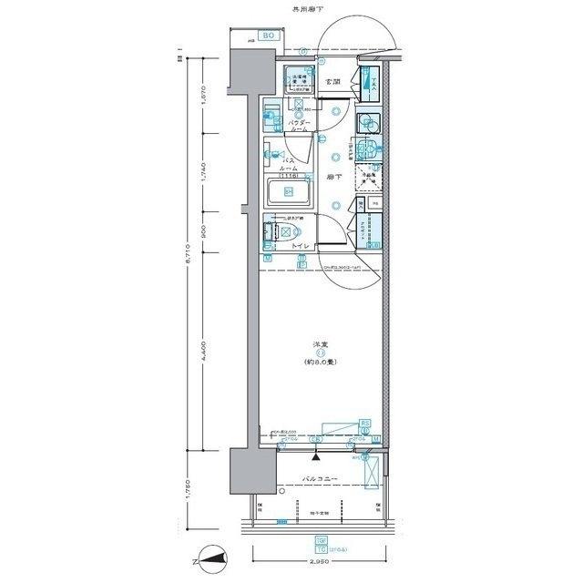 セントラルプレイス新宿御苑前の間取り
