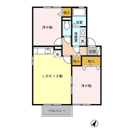 アルトインテルノの間取り