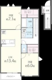 ハピネス南里の間取り