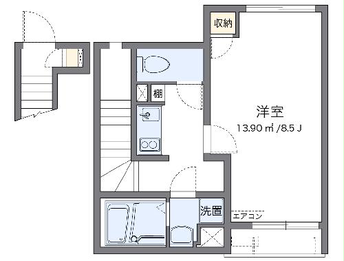 レオネクスト中之郷の間取り