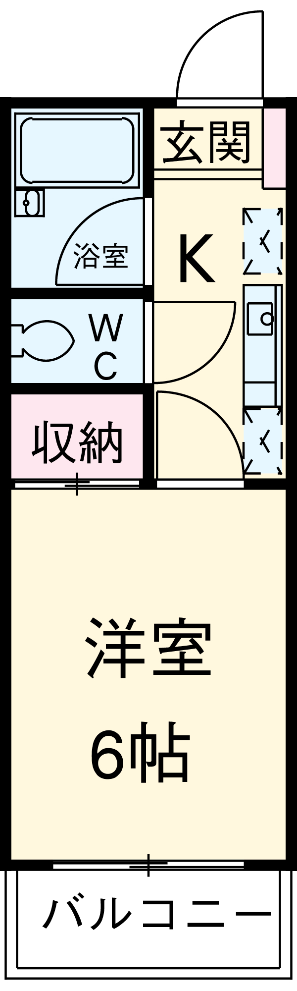 ボナール東林間の間取り