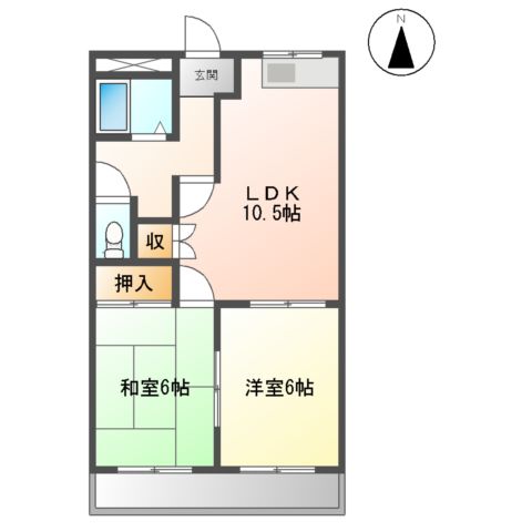 グリーンハイツ(A棟・B棟)の間取り