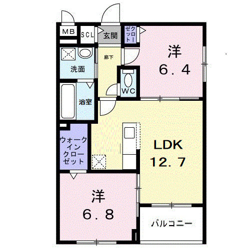 アーバンコート堀川西の間取り