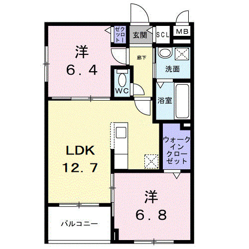 アーバンコート堀川西の間取り