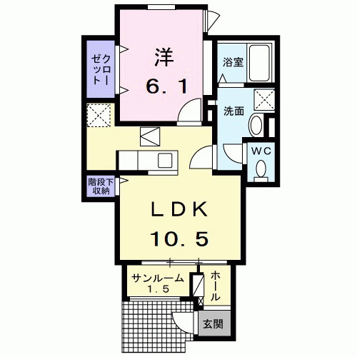 alpha 下鴨の間取り