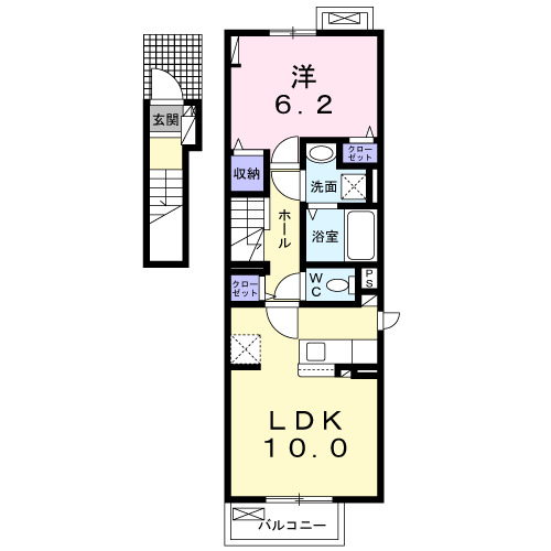 Ai-HightsⅡAの間取り