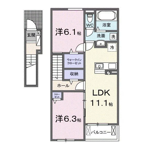ココ ファミリア Ⅰの間取り