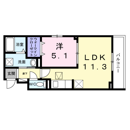 Hicaltha宮崎台の間取り