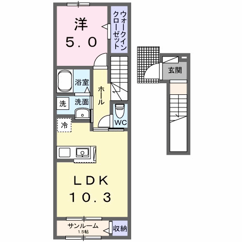 ルーツショアⅢの間取り