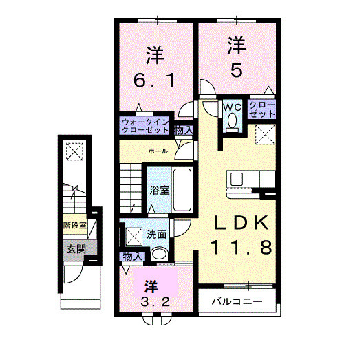ユウスゲの間取り