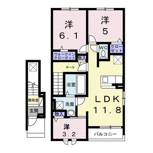 ユウスゲの間取り