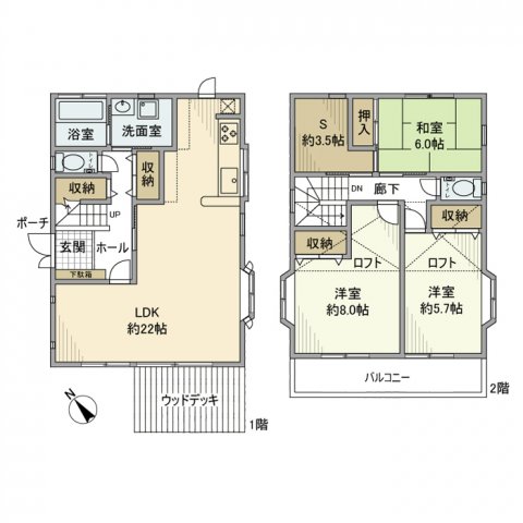 横須賀戸建の間取り