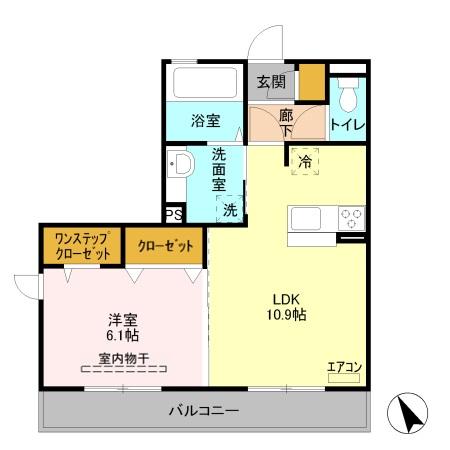 LA PORTE 12Q4の間取り