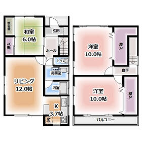 東1丁目戸建の間取り