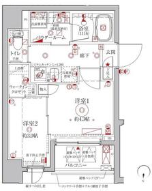 クレイシアIDZ台東竜泉の間取り