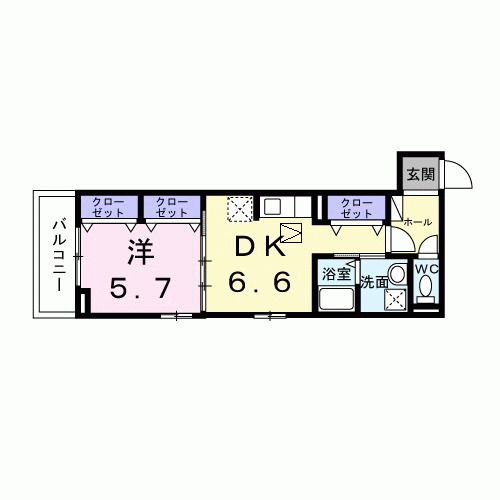 梅津東構口町アパート(028183101)の間取り