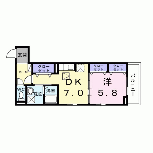 梅津東構口町アパート(028183101)の間取り