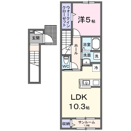 ベルメゾン江南の間取り
