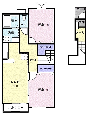 カーサ六番館の間取り