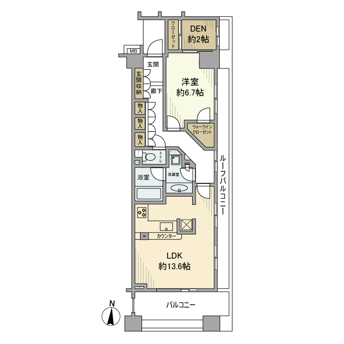 シティハウス伏見駅前の間取り