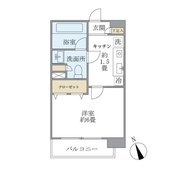 エコロジー白山レジデンスの間取り