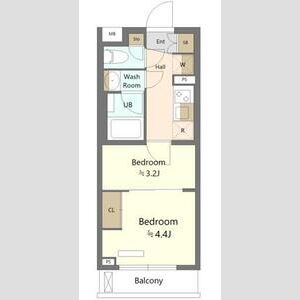 ES-Grande綾瀬・101号室の間取り