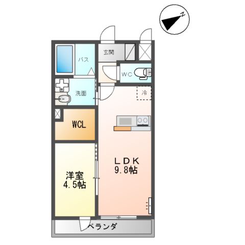 仮)神立東新築アパートの間取り