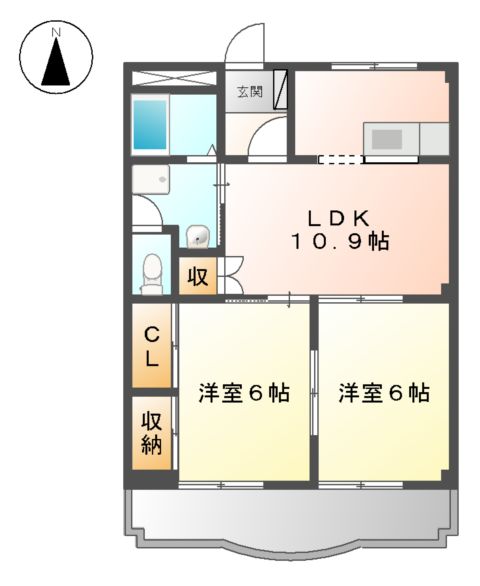 ラジョリーメゾンの間取り