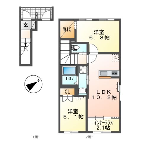KAZENO(カゼノ)の間取り