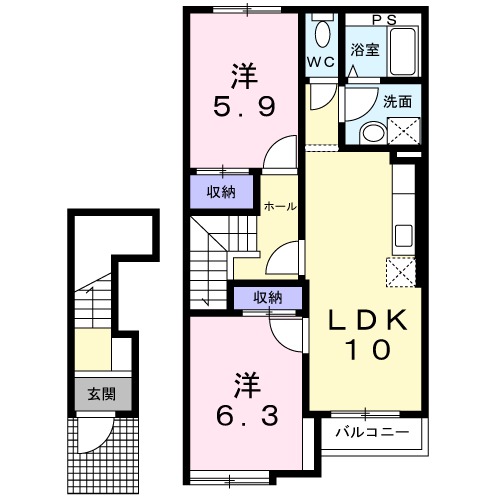 アイビーハイツの間取り