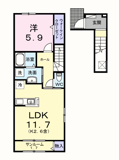 エール トロワの間取り