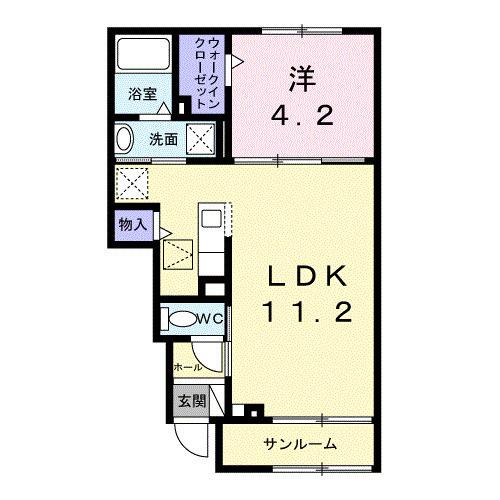上横田町アパート(028446701)の間取り